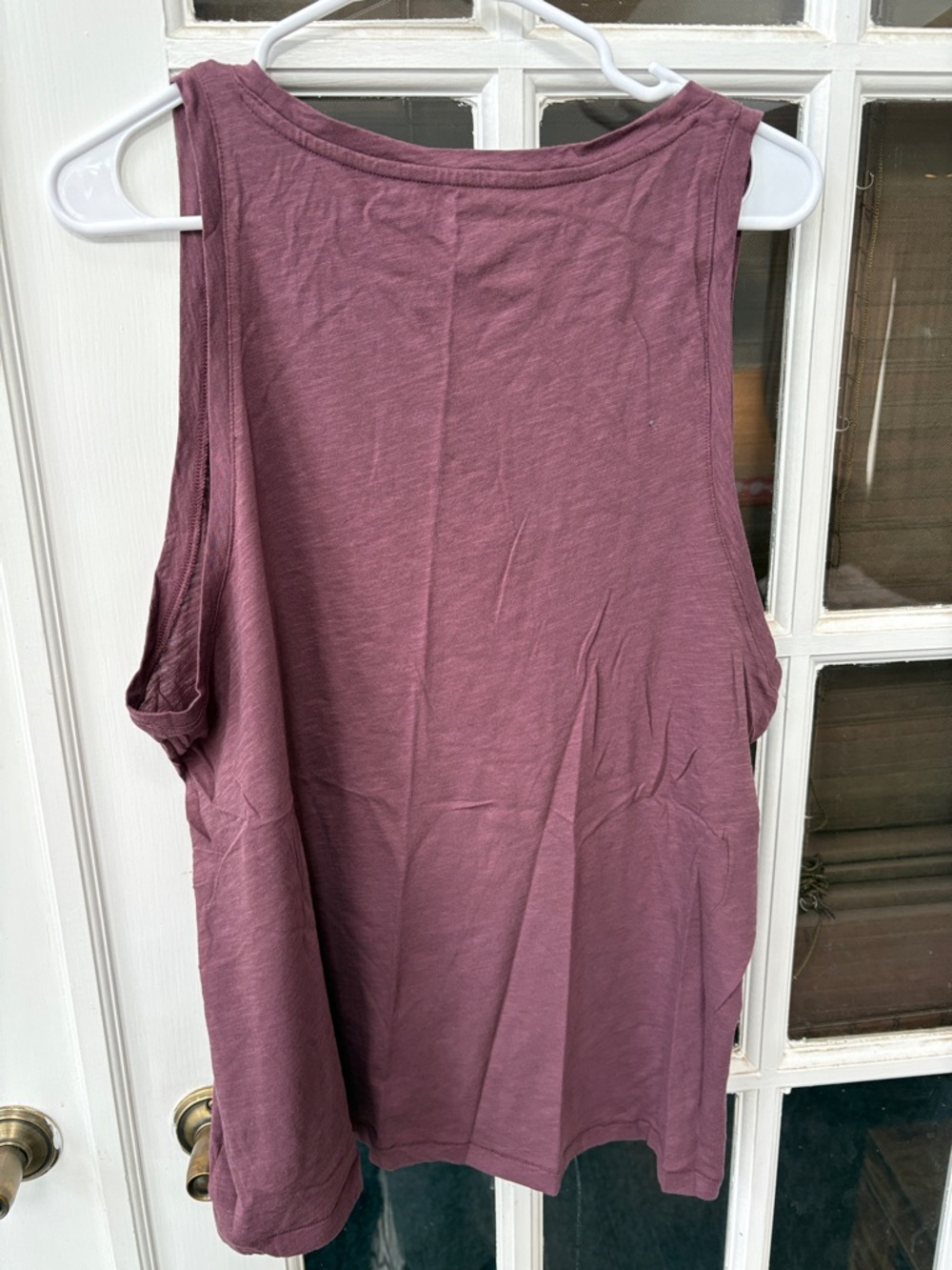 021 Madewell Mauve V-Neck Sleeveless Tank Top - Picture 3 of 5